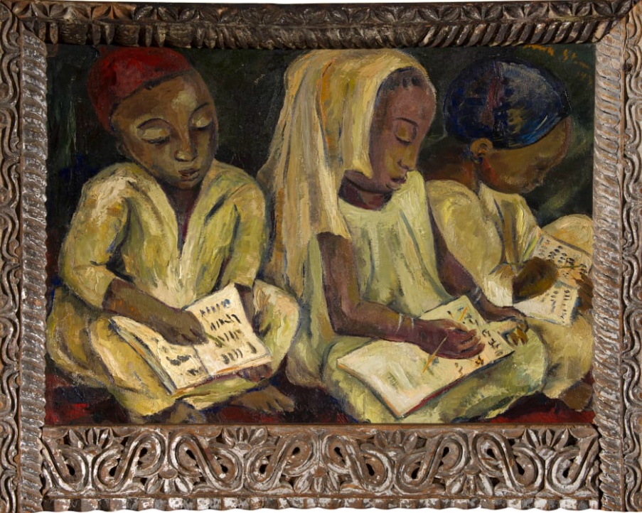 Irma Stern — Children Reading the Koran